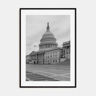 Capitol Hill Photo B&W Poster