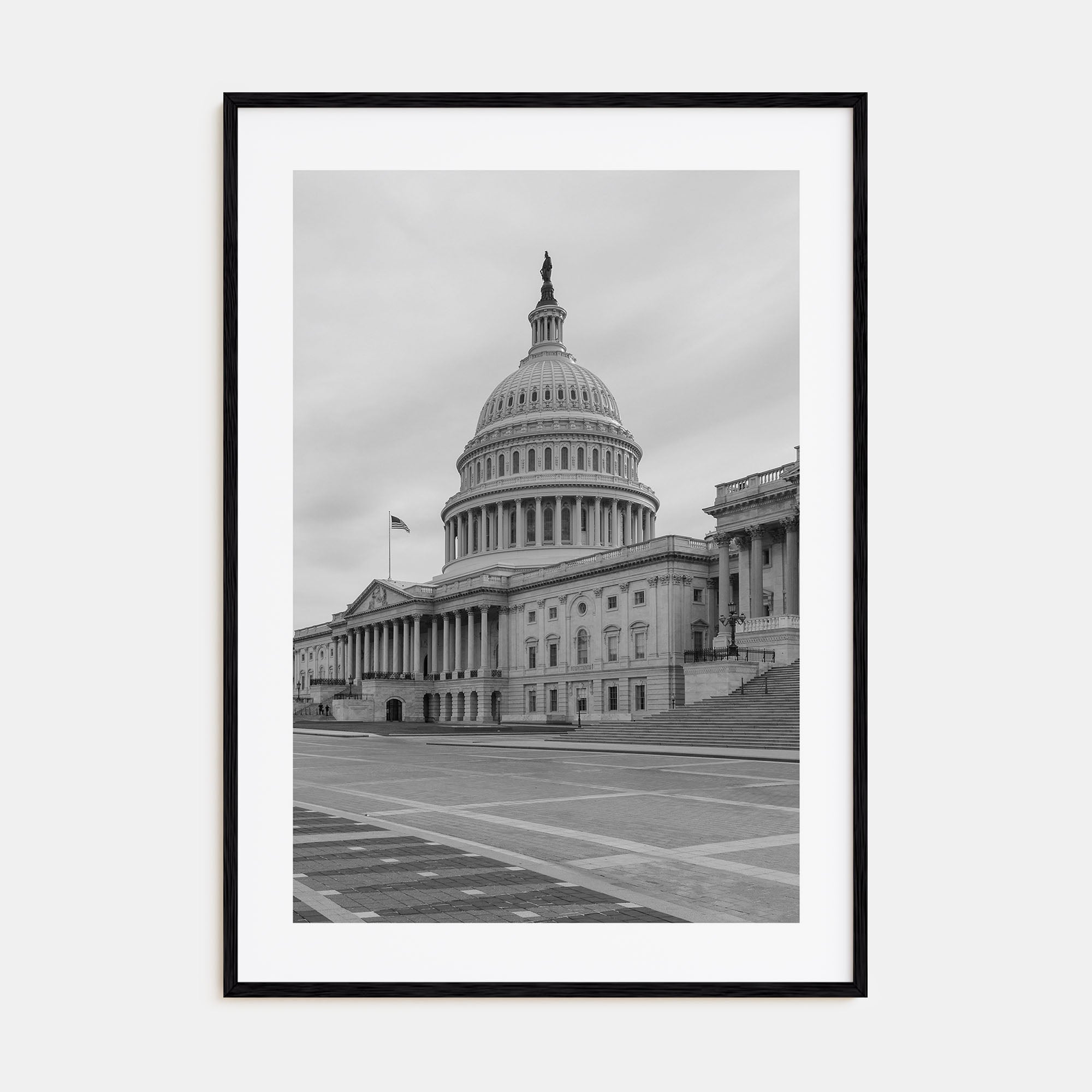 Capitol Hill Photo B&W Poster
