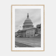 Capitol Hill Photo B&W Poster