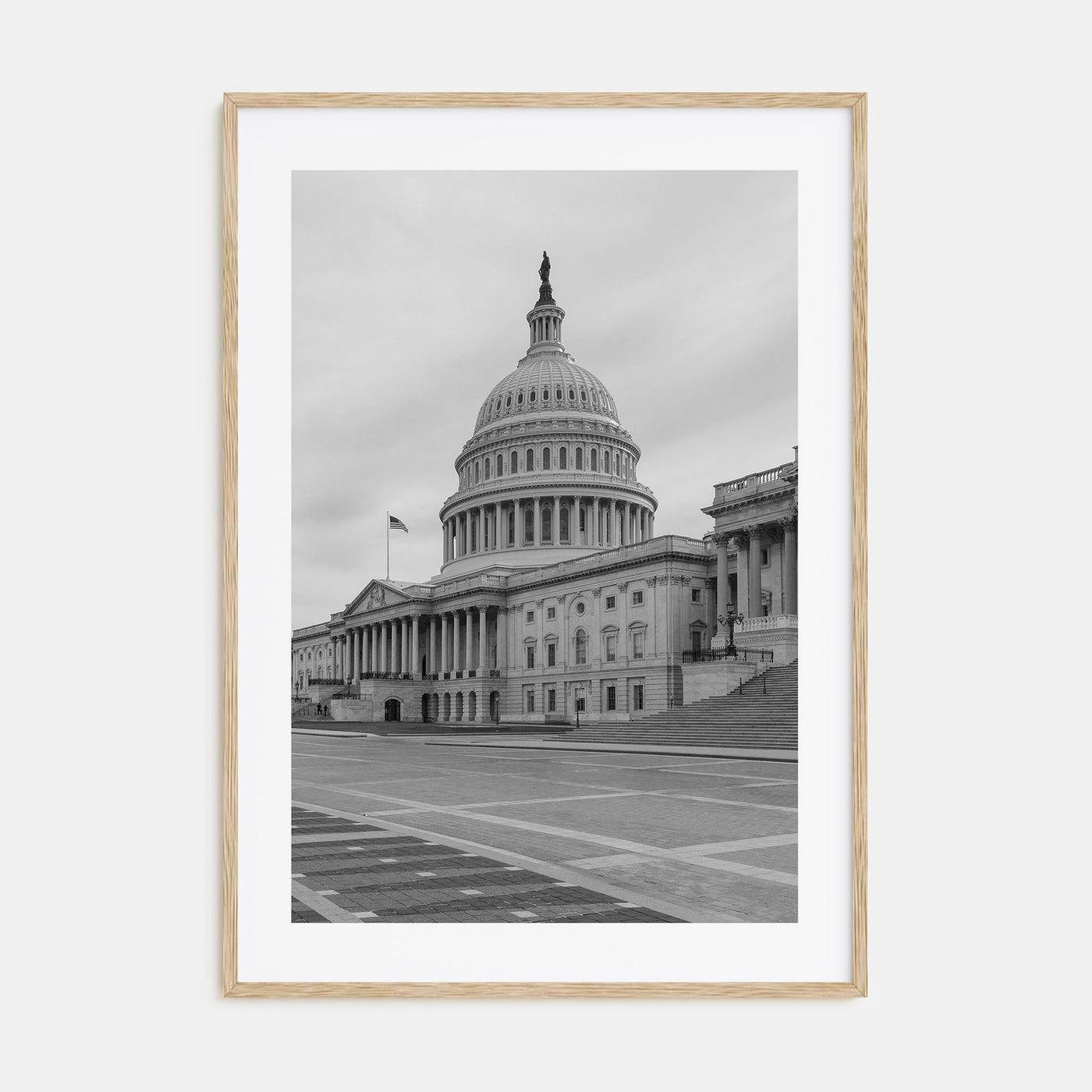 Capitol Hill Photo B&W Poster