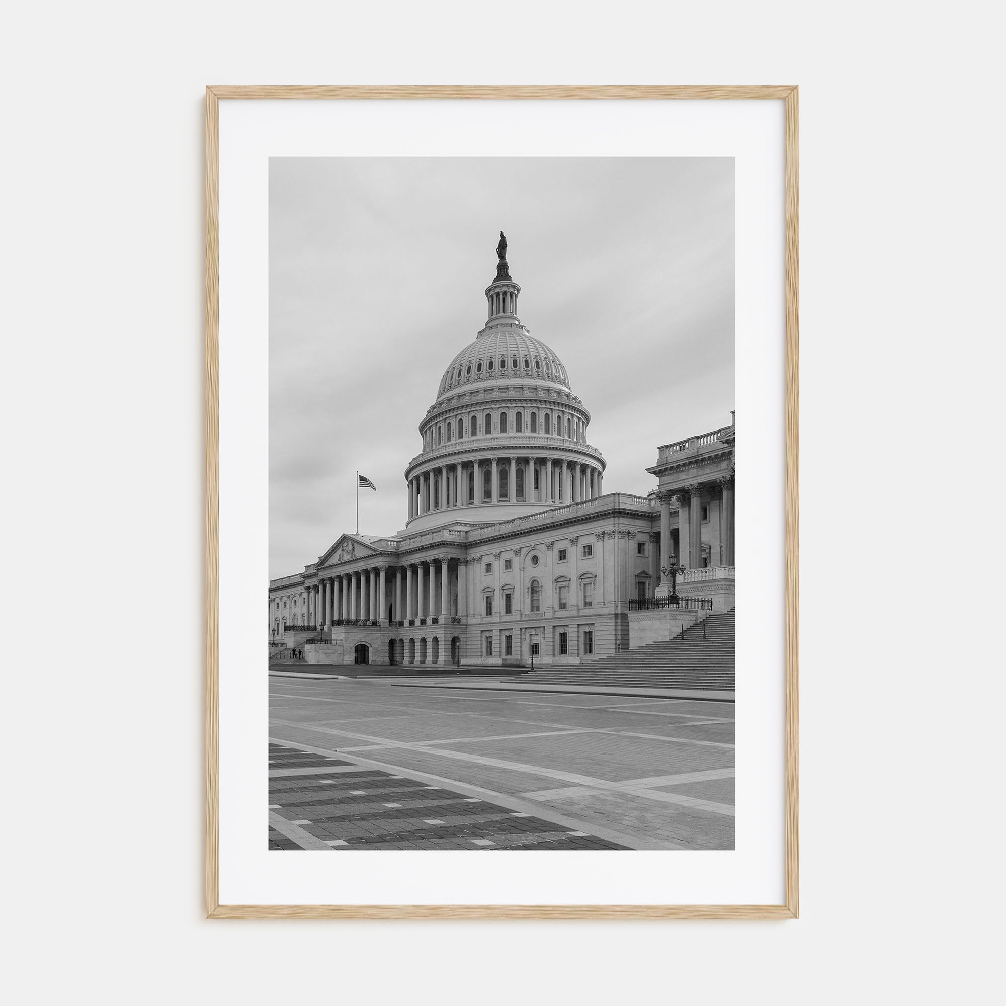Capitol Hill Photo B&W Poster