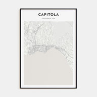 Capitola Map Portrait Poster