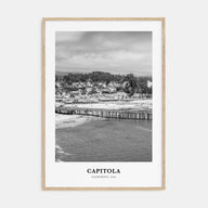 Capitola Portrait B&W Poster