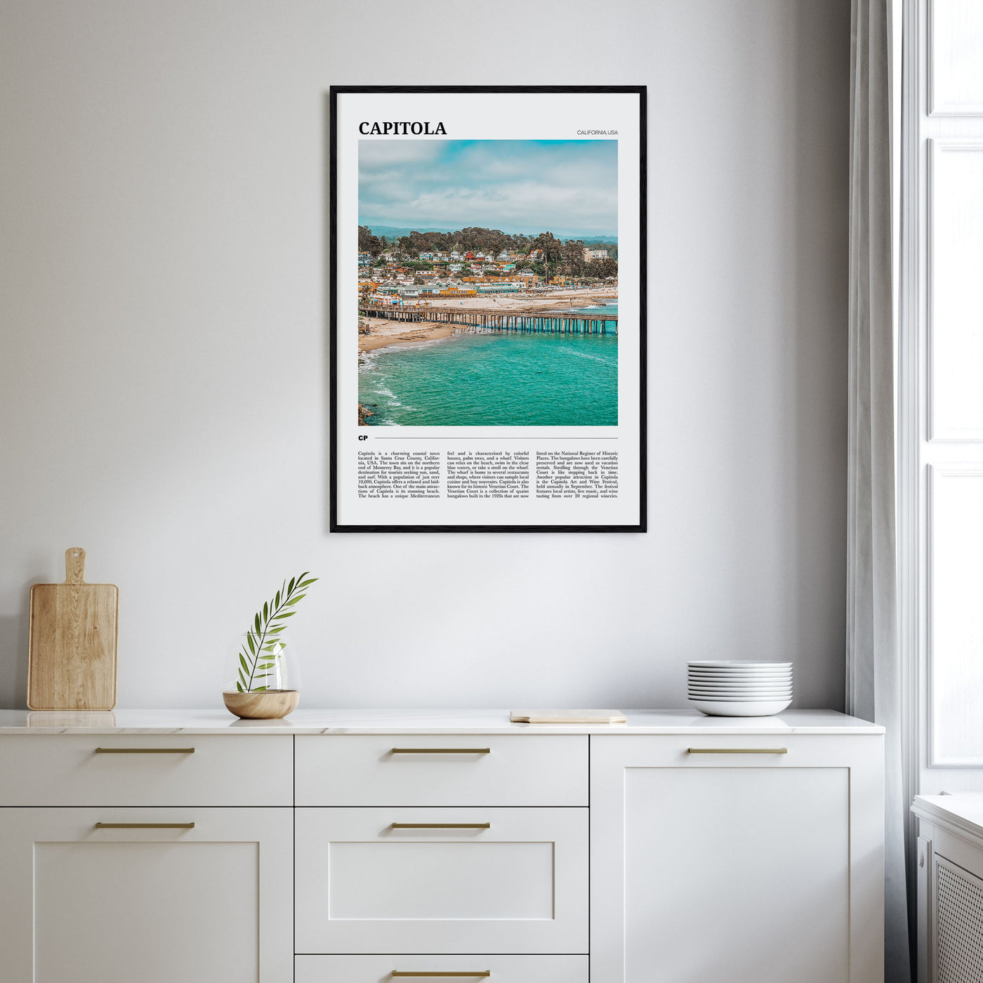 Capitola Travel Color Poster