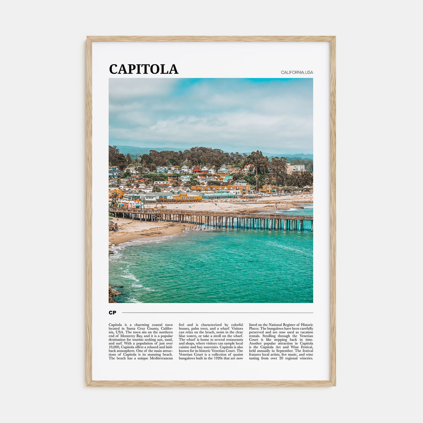 Capitola Travel Color Poster