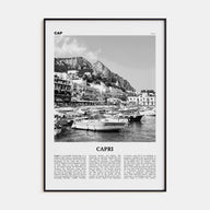 Capri Travel B&W Poster