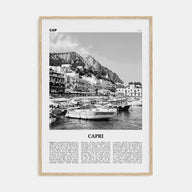 Capri Travel B&W Poster