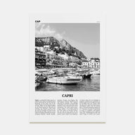 Capri Travel B&W Poster
