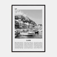 Capri Travel B&W Poster