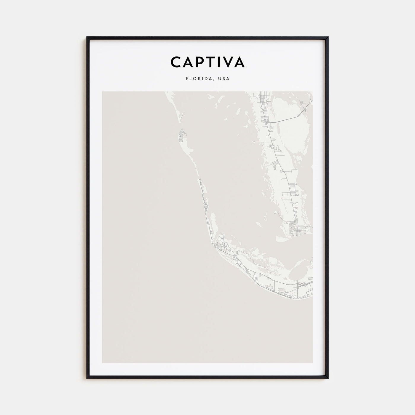 Captiva Map Portrait Poster