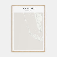 Captiva Map Portrait Poster