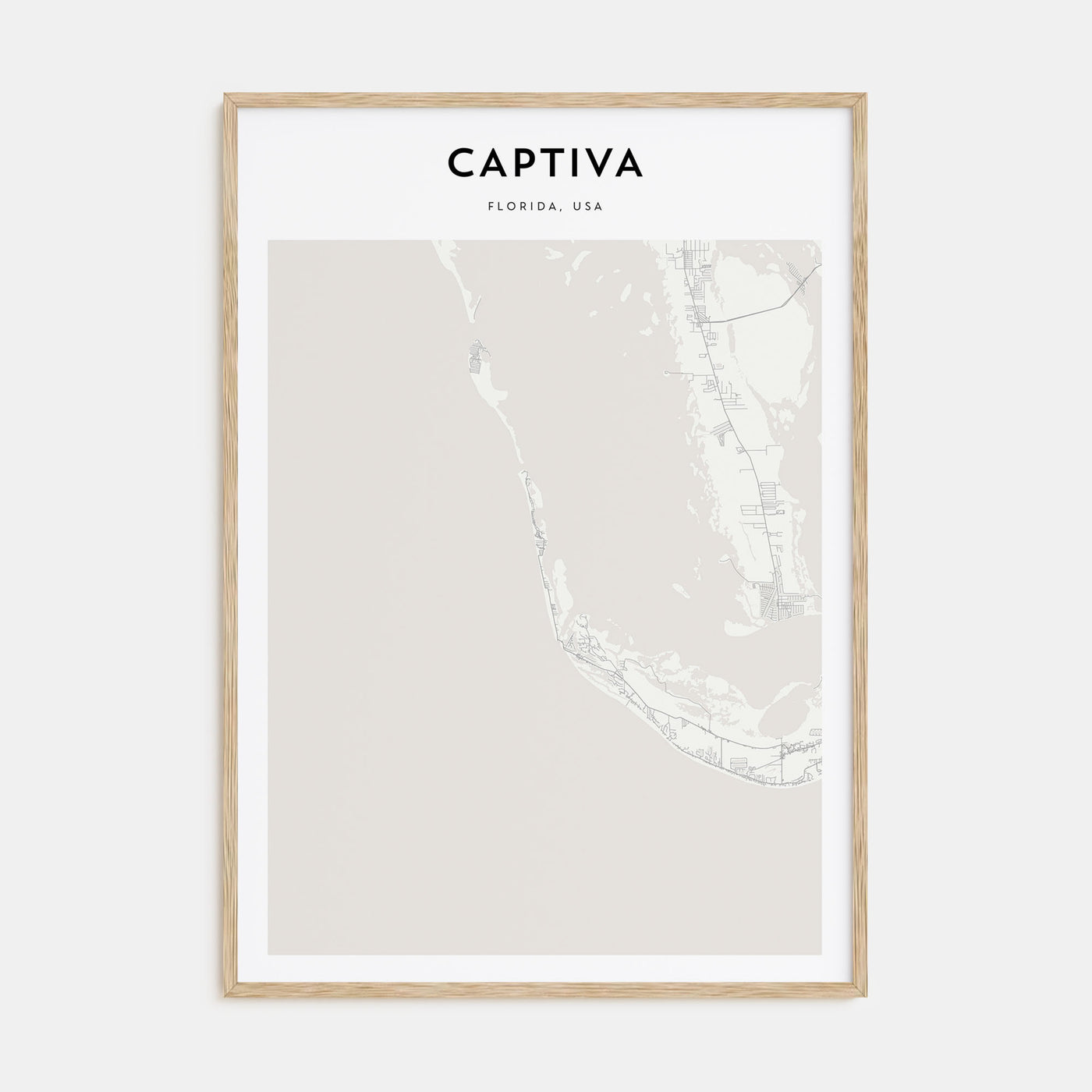 Captiva Map Portrait Poster
