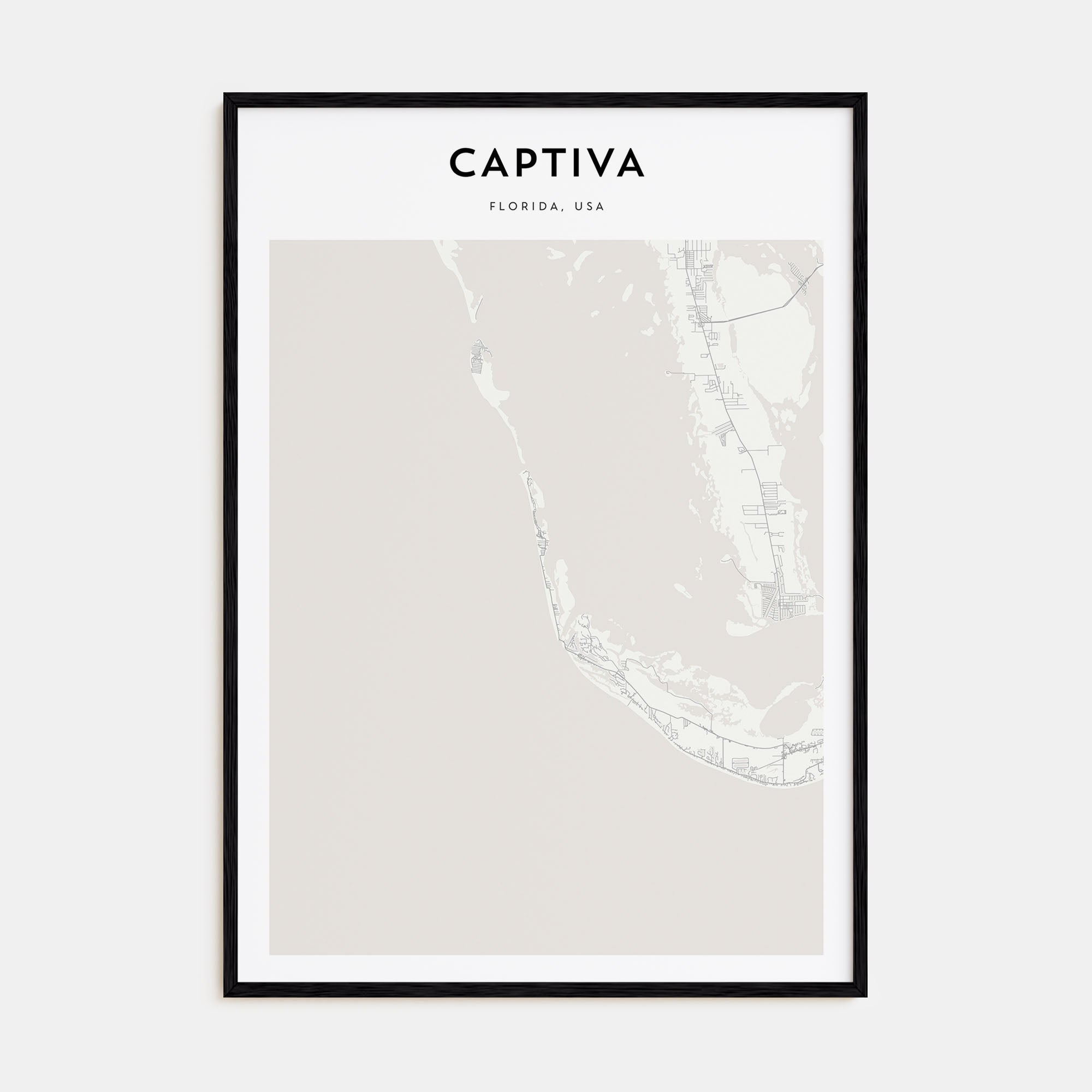 Captiva Map Portrait Poster