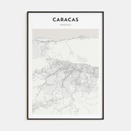 Caracas Map Portrait Poster