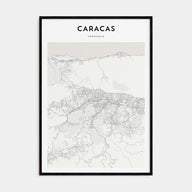 Caracas Map Portrait Poster