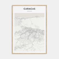 Caracas Map Portrait Poster