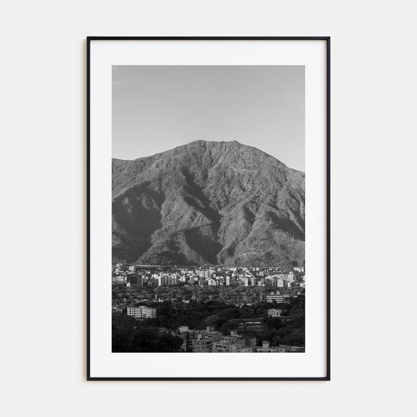 Caracas Photo B&W Poster