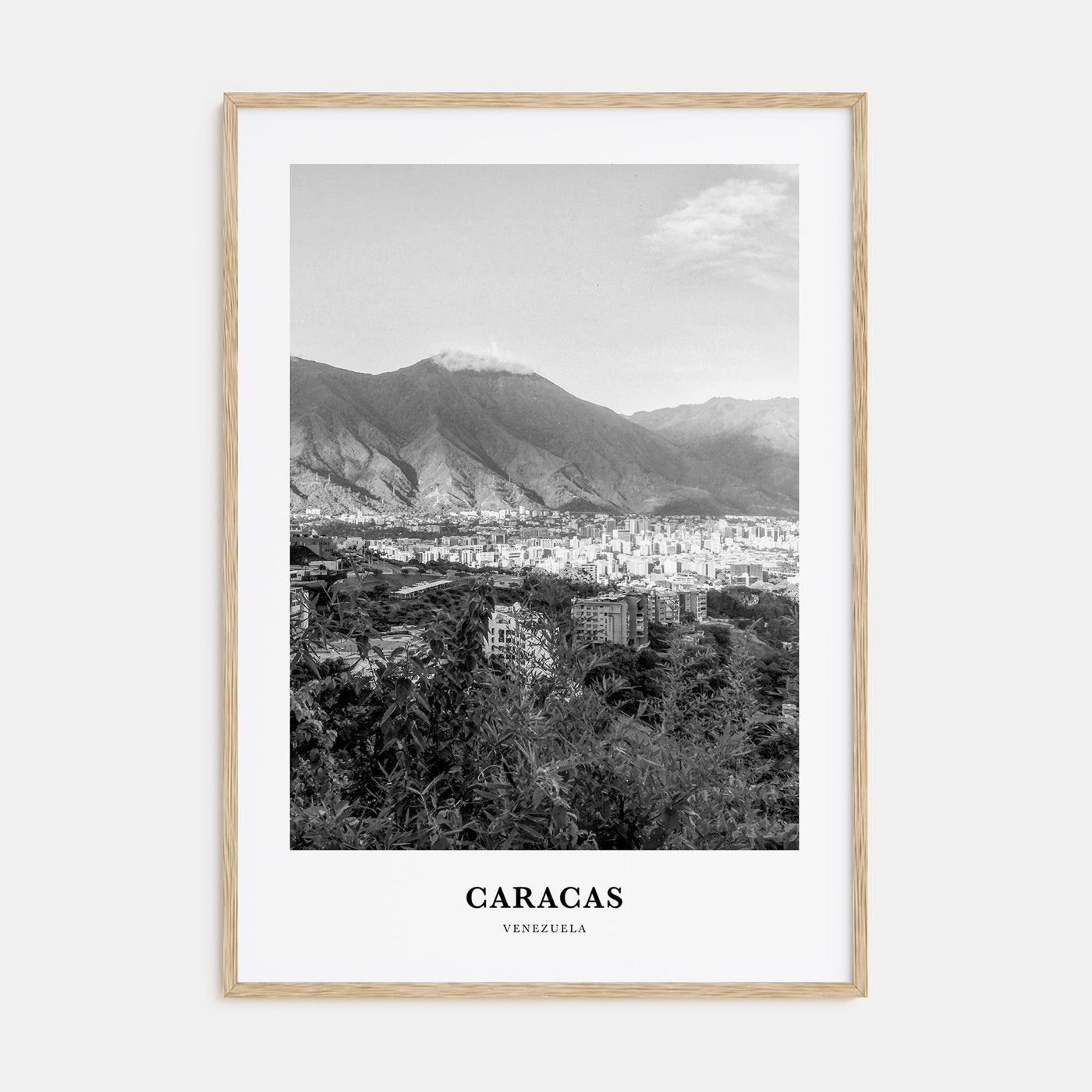 Caracas Portrait B&W No 1 Poster