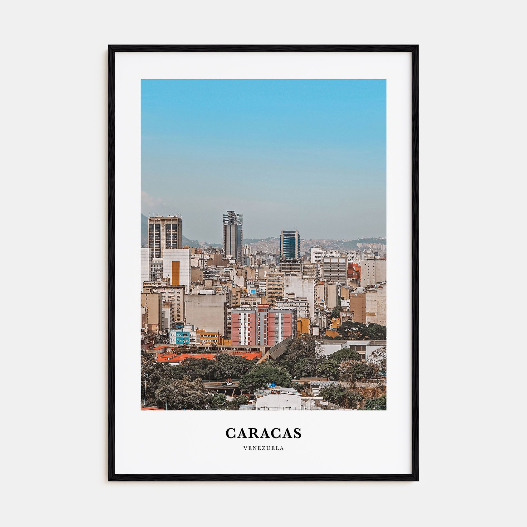 Caracas Portrait Color No 3 Poster