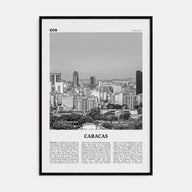 Caracas Travel B&W No 1 Poster