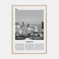 Caracas Travel B&W No 1 Poster