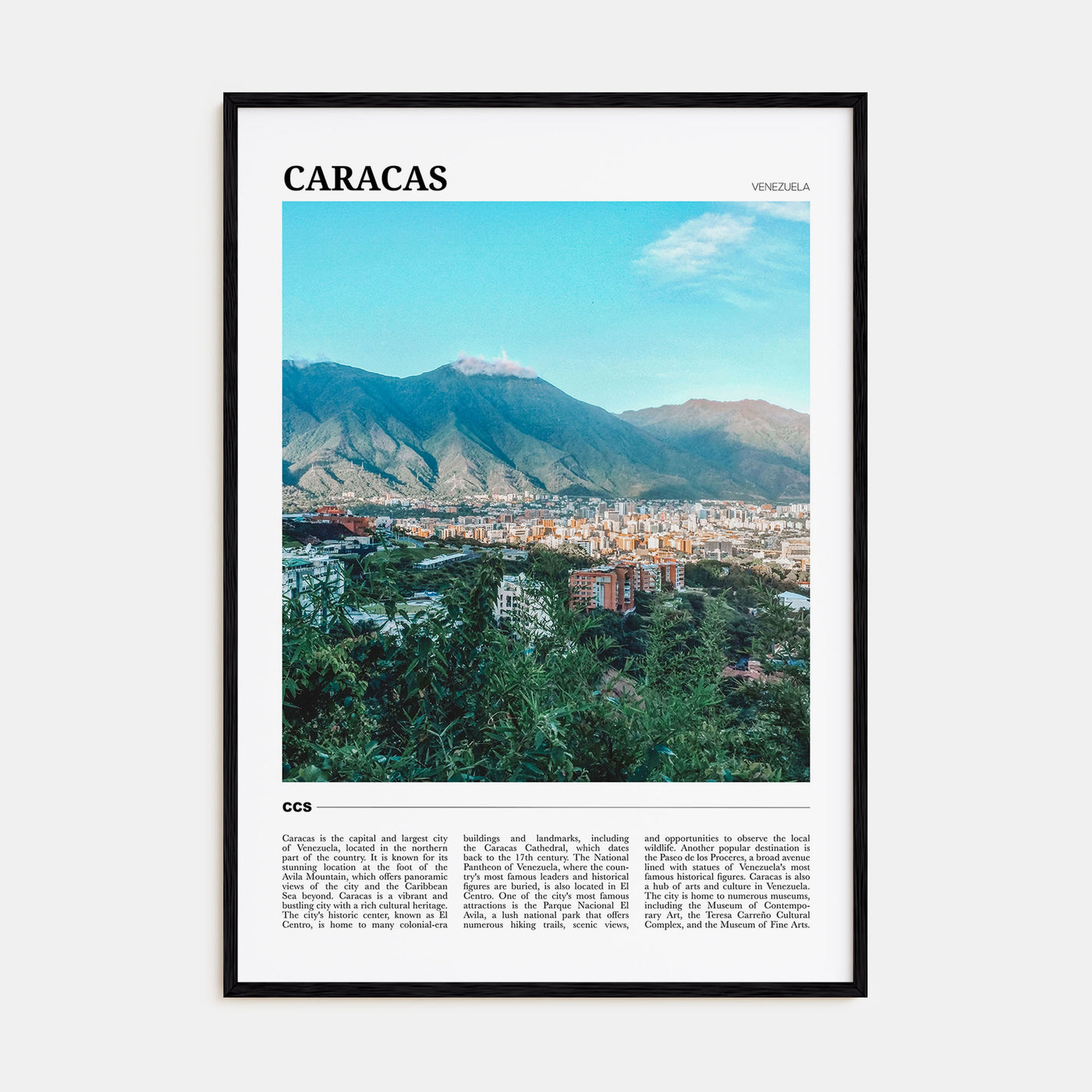 Caracas Travel Color No 2 Poster