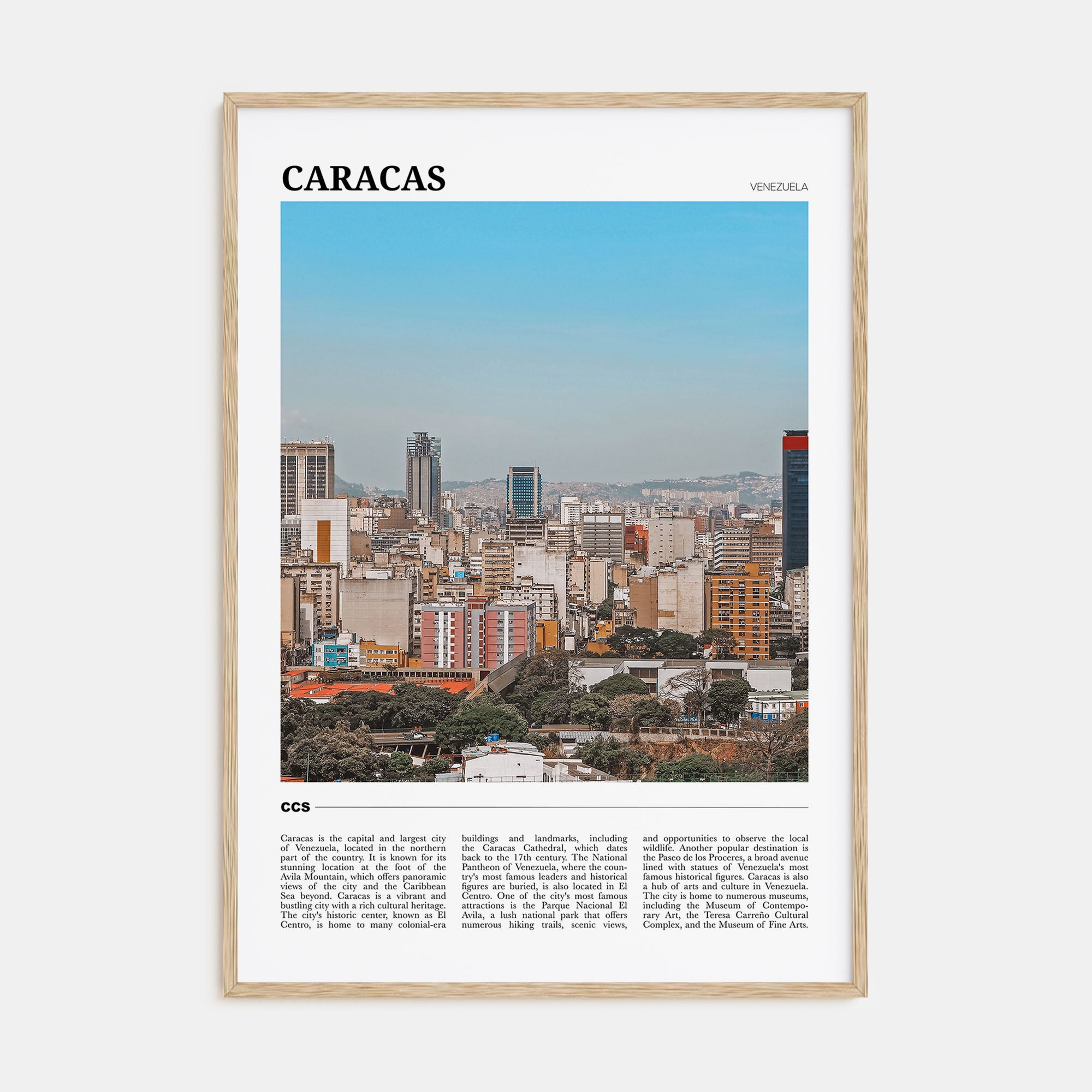 Caracas Travel Color No 3 Poster