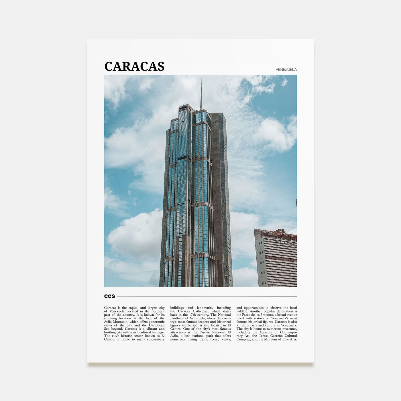 Caracas Travel Color No 4 Poster