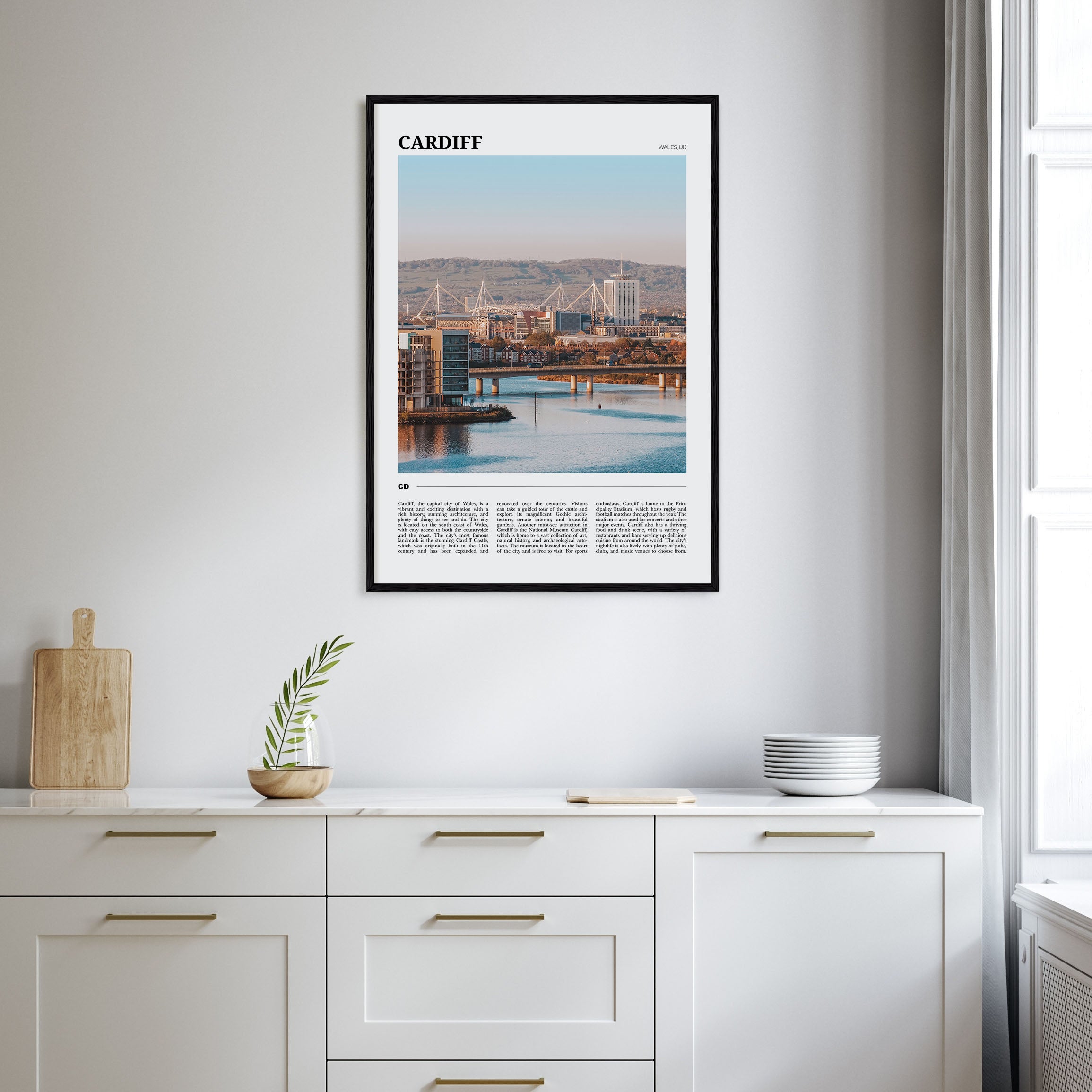 Cardiff Travel Color Poster
