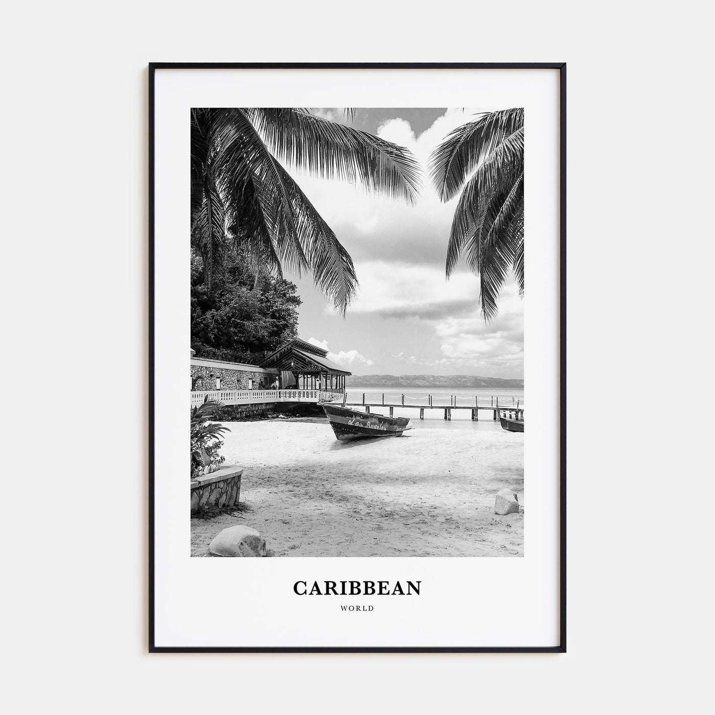 Caribbean Portrait B&W No 1 Poster