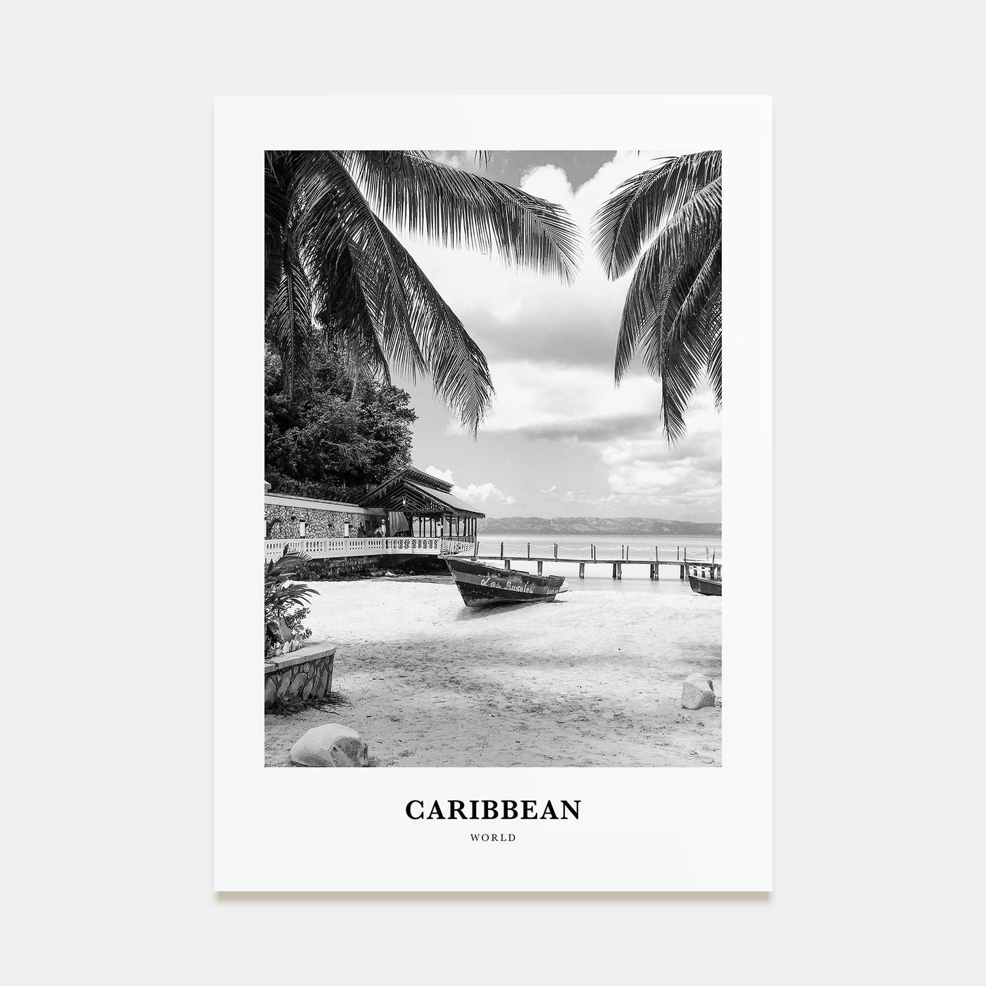 Caribbean Portrait B&W No 1 Poster