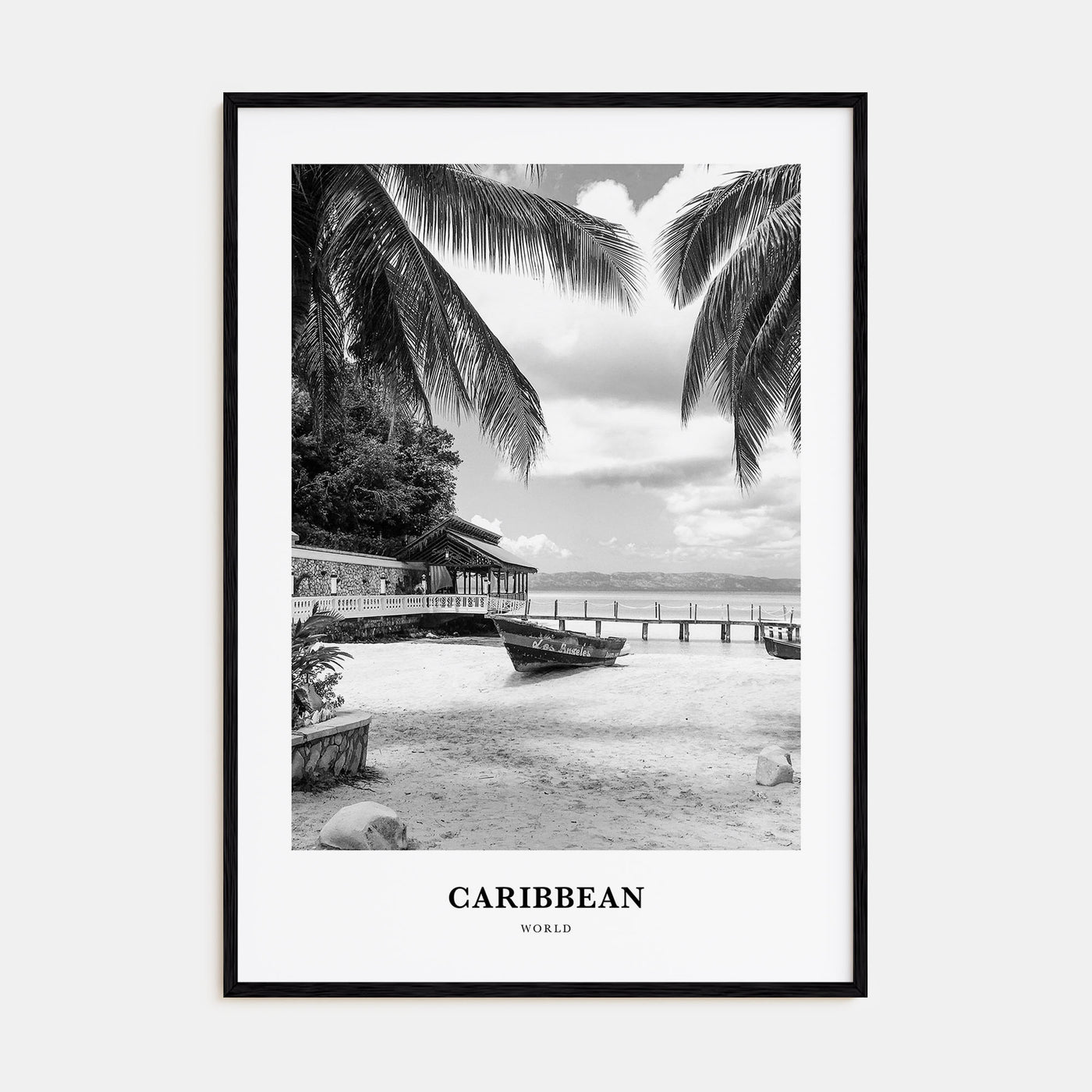 Caribbean Portrait B&W No 1 Poster