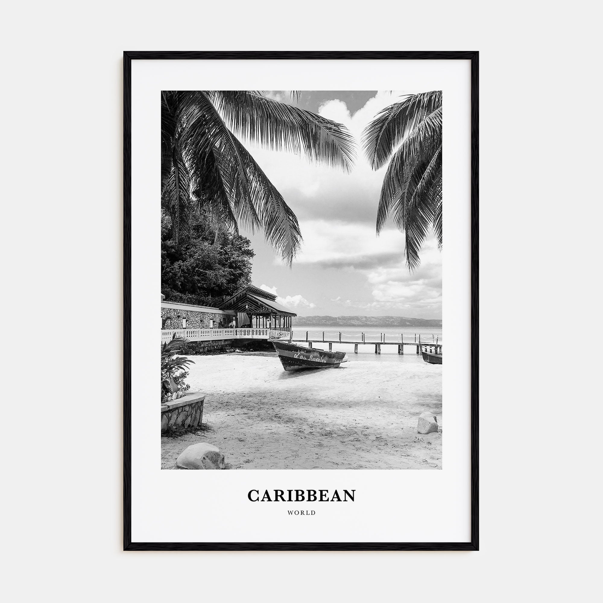 Caribbean Portrait B&W No 1 Poster
