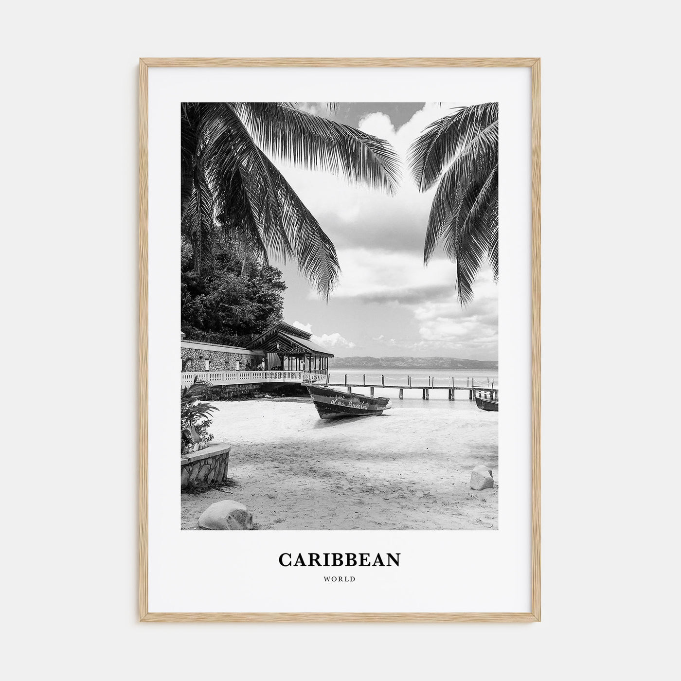 Caribbean Portrait B&W No 1 Poster