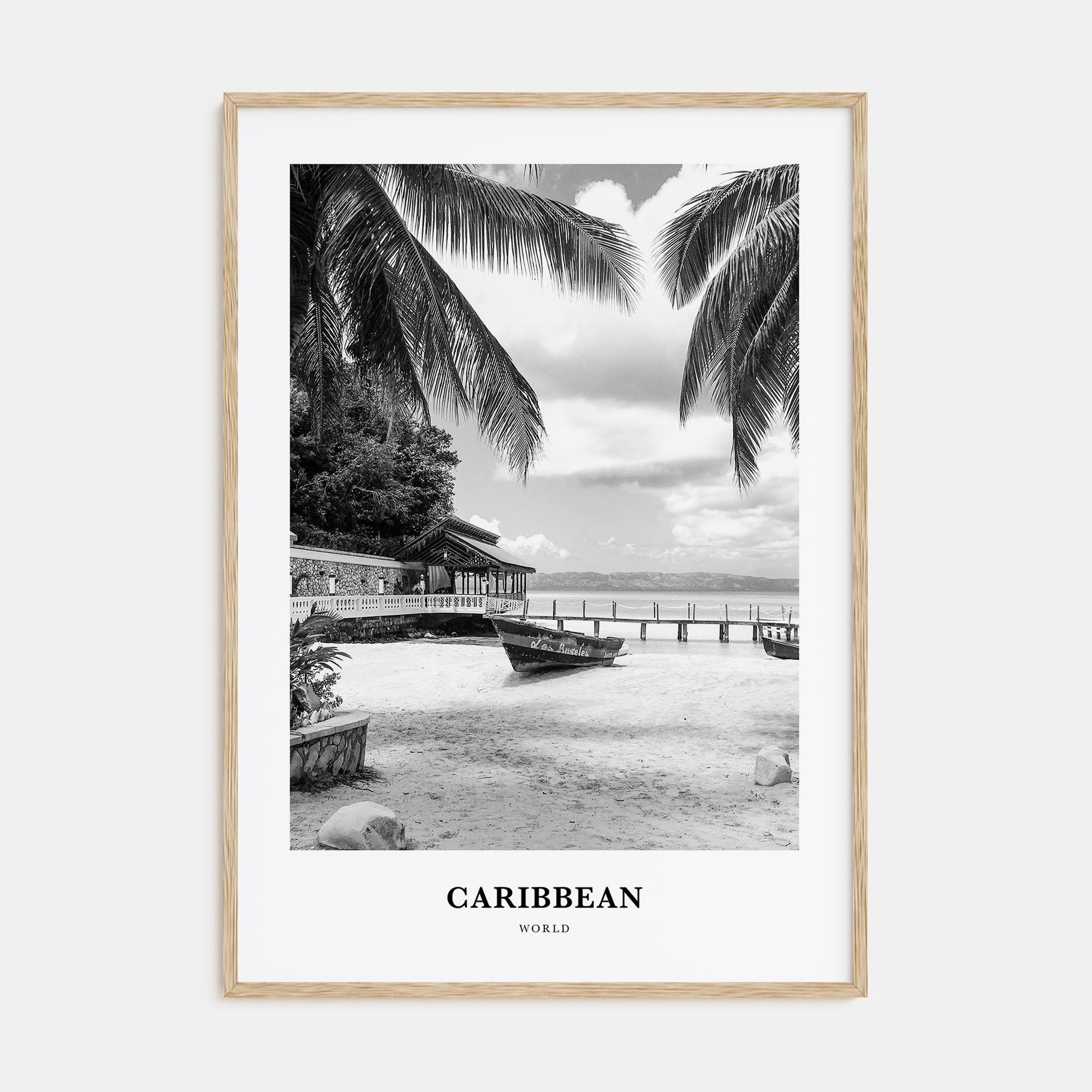 Caribbean Portrait B&W No 1 Poster