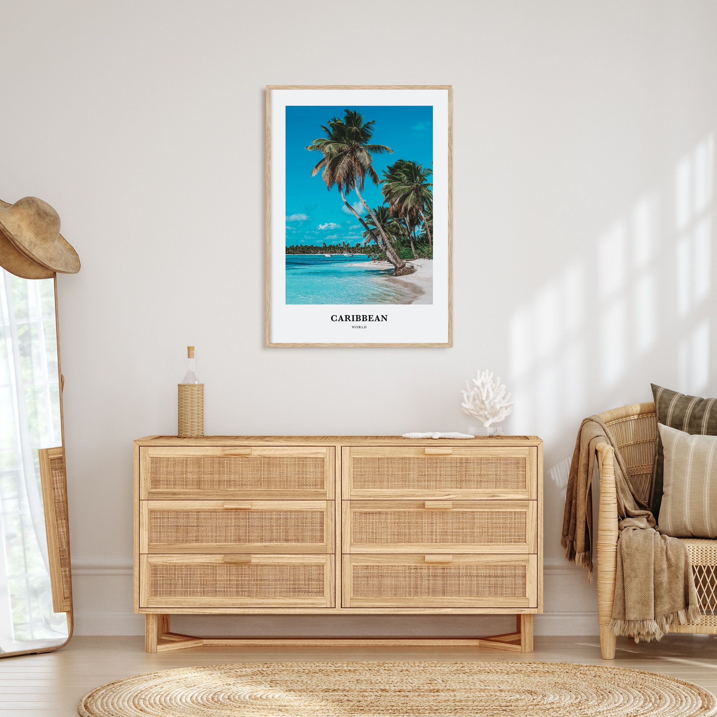 Caribbean Portrait Color No 1 Poster