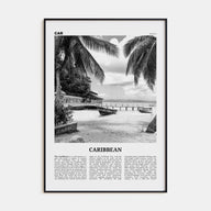 Caribbean Travel B&W No 1 Poster