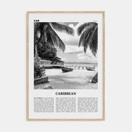 Caribbean Travel B&W No 1 Poster