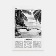 Caribbean Travel B&W No 1 Poster