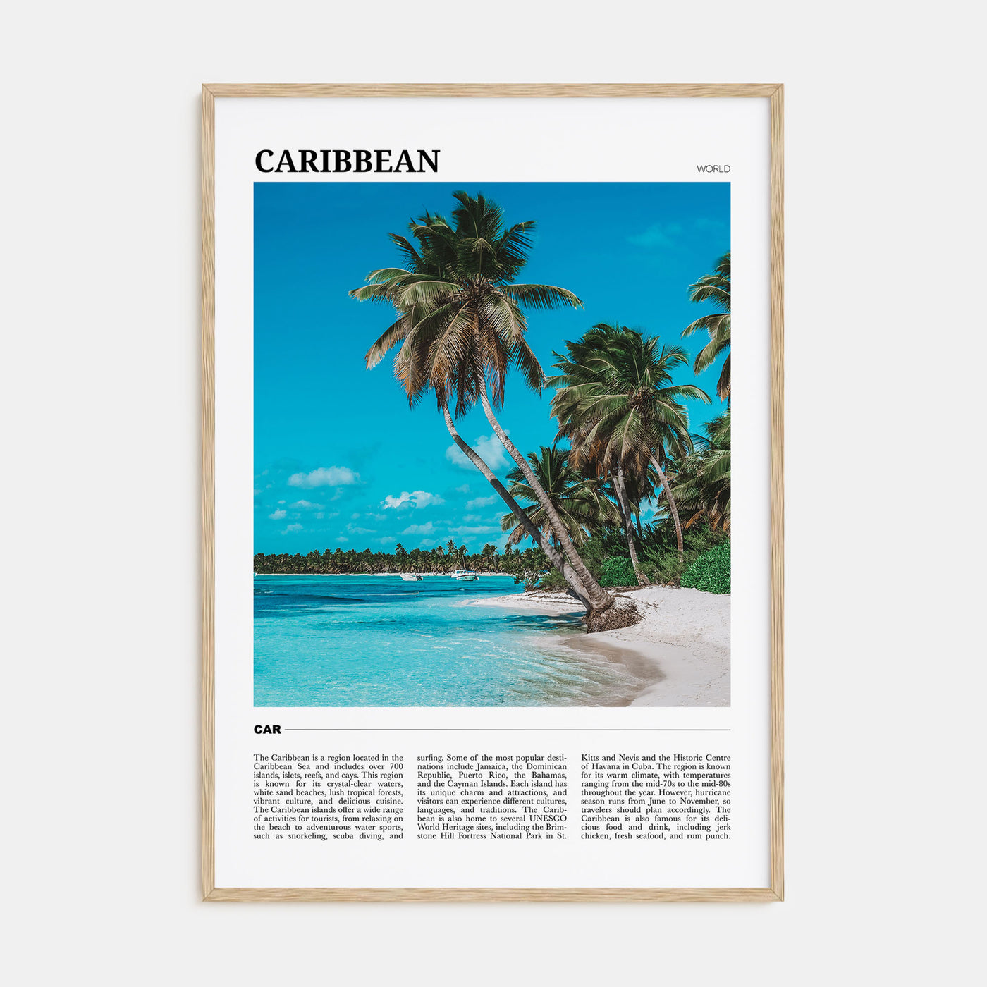 Caribbean Travel Color No 1 Poster