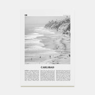 Carlsbad Travel B&W No 1 Poster