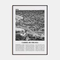 Carmel-by-the-Sea Travel B&W Poster