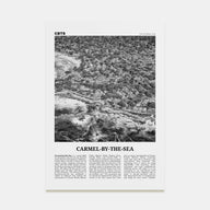 Carmel-by-the-Sea Travel B&W Poster