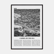 Carmel-by-the-Sea Travel B&W Poster