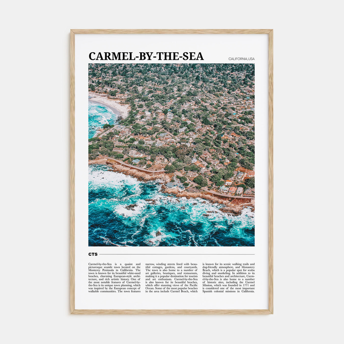 Carmel-by-the-Sea Travel Color Poster