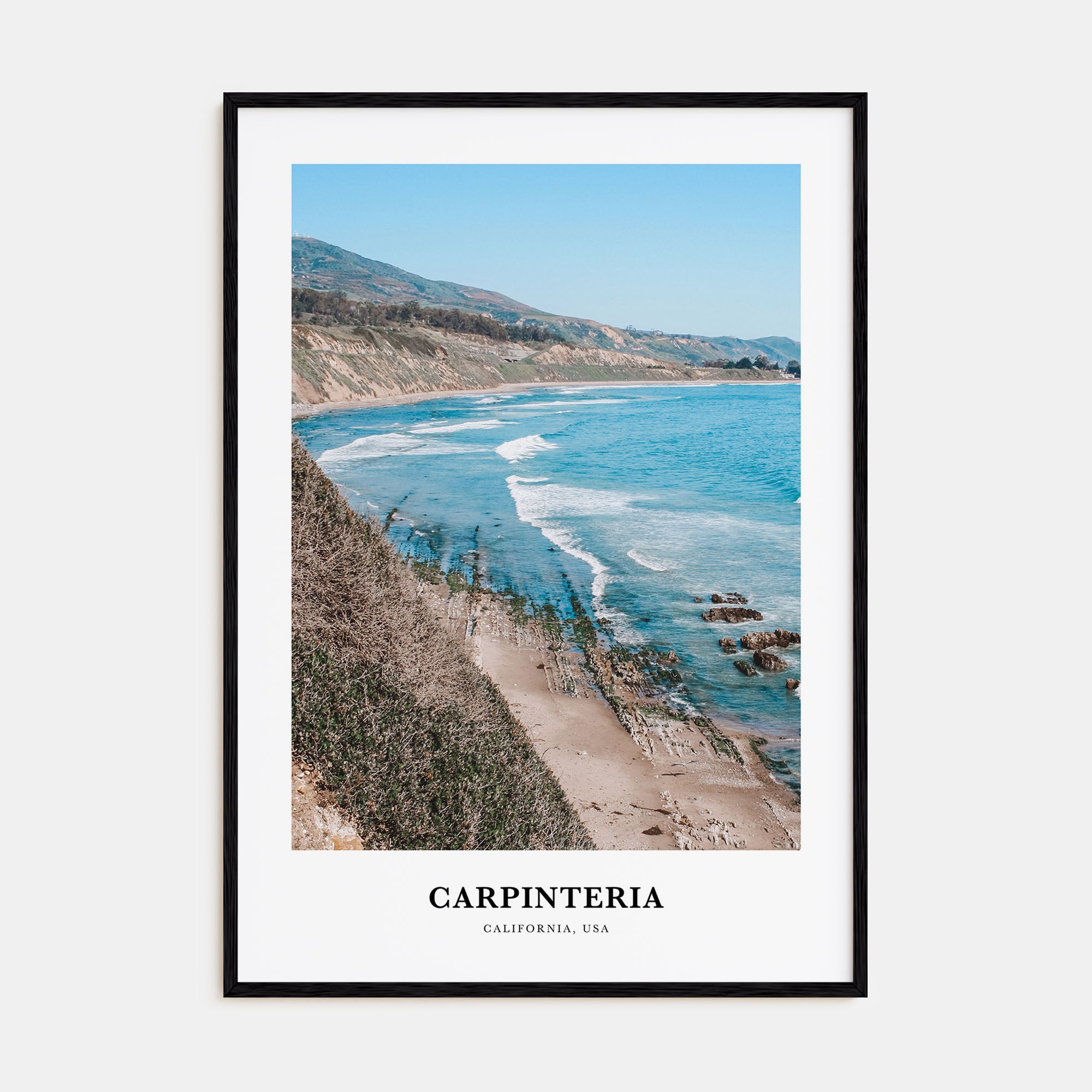 Carpinteria Portrait Color Poster