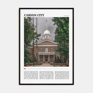 Carson City Travel Color Poster