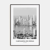 Cartagena de Indias Portrait B&W Poster