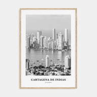 Cartagena de Indias Portrait B&W Poster