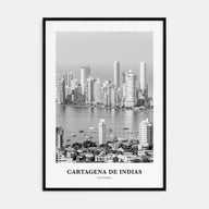 Cartagena de Indias Portrait B&W Poster